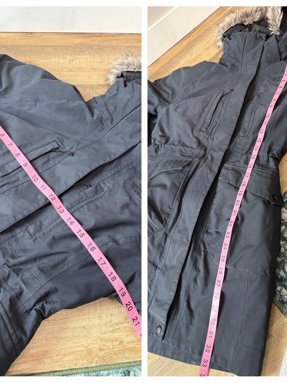 The North Face Black Goose Down Parka Longline Jacket - Picture 4 of 16